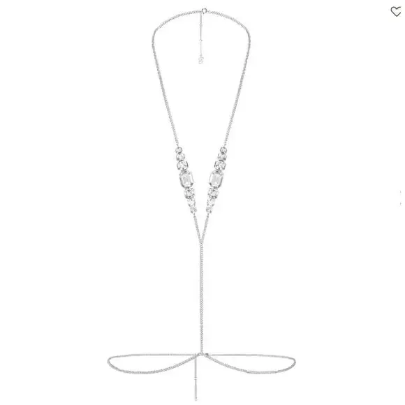 Swarovski x SKIMS V BODY CHAIN (Silver)
